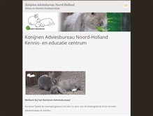 Tablet Screenshot of konijnen-adviesbureau.com